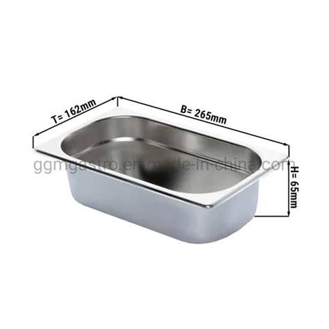 Standard Sizes Stainless Steel Gastronorm Food Pan Buffet Food