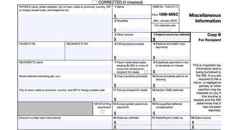 Irs Form 1099 Misc Instructions Miscellaneous Information