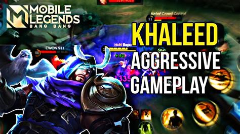 Khaleed Gameplay Best Build And Emblem Mobile Legends Youtube