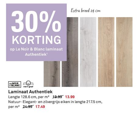 Le Noir Et Blanc Laminaat Folder Aanbieding Bij Karwei Details