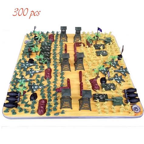 CHBR03 300pcs Military Toy Soldiers Army Men Figures & Accessories Playset NEW-in Figurines ...