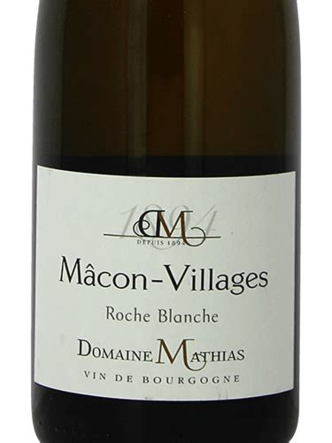 Domaine Mathias Roche Blanche M Con Villages Vivino Us