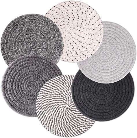 Amazon Pot Holders Set Trivets Set 100 Pure Cotton Thread Weave Hot Pot Holders Set Set