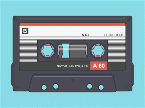 Retro Cassette Tape Animated Cassette Tapes Cassette Tape Art Animation