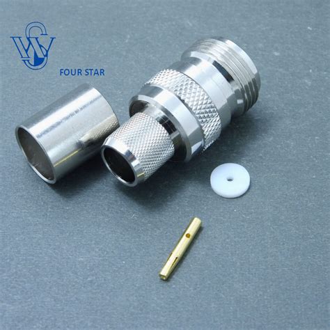 Female Jack Crimp Rf Coaxial N Type Connector Lmr Rg Rg Cable