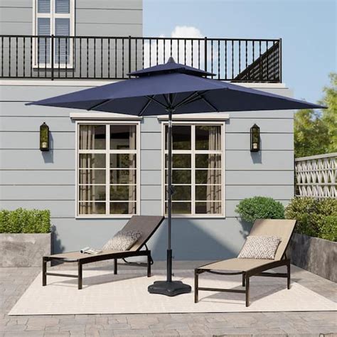 Crestlive Products 10 Ft X 6 5 Ft Metal Market Tilt Double Top Patio