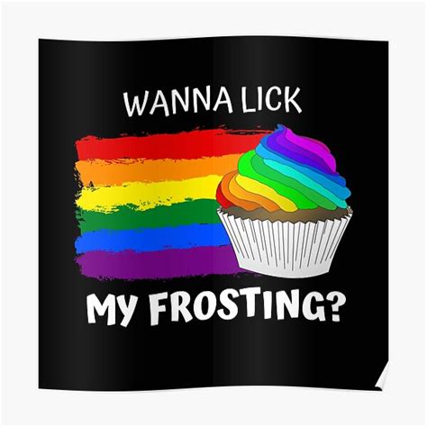 Lesbian Cupcake Gay Lesbian Lgbtqia Rainbow Pride Month Poster For Sale By HaychGee Redbubble