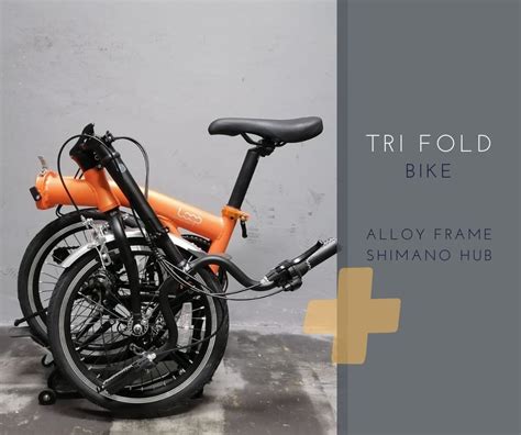 Tri fold bike, folding Bicycle, Sports Equipment, Bicycles & Parts ...