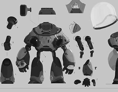 alien concept robot projects   logos illustrations