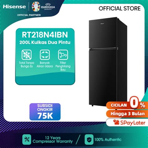 Jual Hisense Kulkas Pintu L Gross Capacity Rt N Ibn Blackno