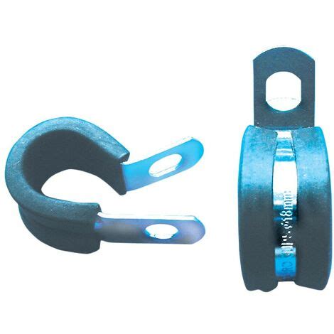 Matlock Mm Zinc Plated P Clips Rubber Lined