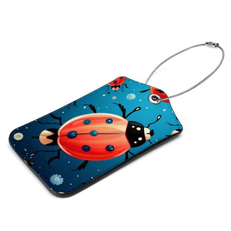 Ladybird Ladybug Coccinella Septempunctata Pattern Pcs Luggage Tags