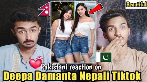 Pakistani Reaction On Nepali Deepa And Damanta Latest Tiktok Videos