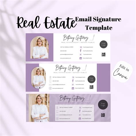 Real Estate Email Signature Template For Real Estate Marketing Email