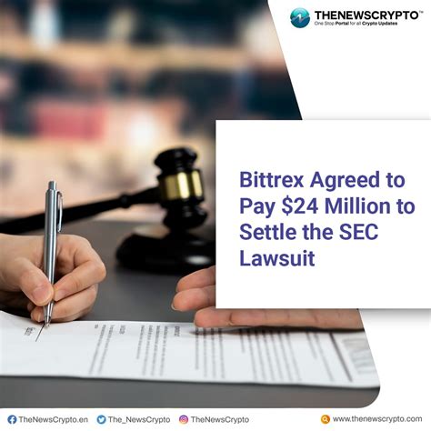 Bittrex Settles Sec Lawsuit For M Bittrex Has Agreed