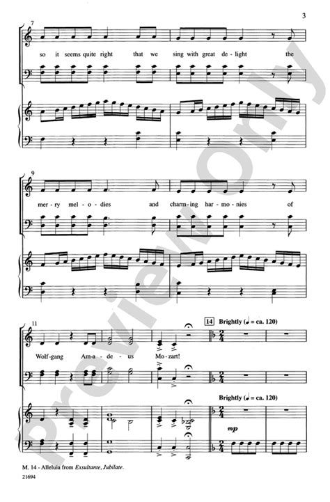 Merry Christmas, Mozart: SATB Choral Octavo - Digital Sheet Music Download