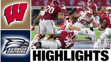 Wisconsin Vs Georgia Southern Highlights College Football Week