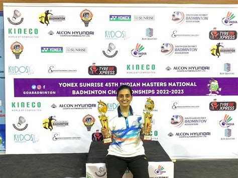 Pooja Mehta Won The Yonex All India Masters National Badminton