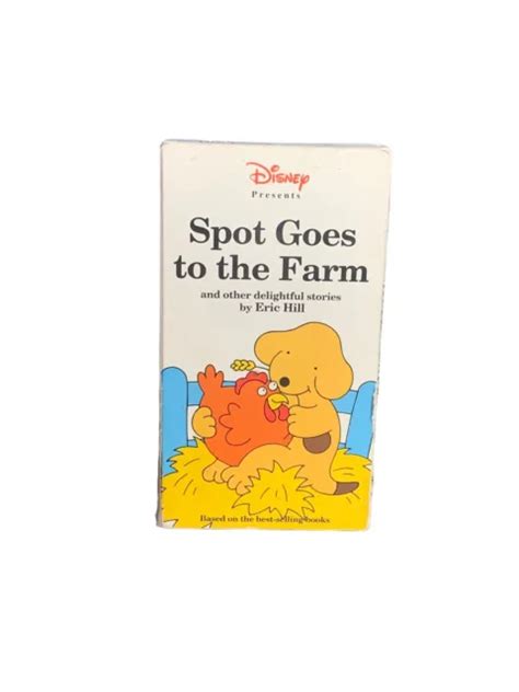 Spot Goes To The Farm Vhs Video Tape Animated Eric Hill Walt Disney