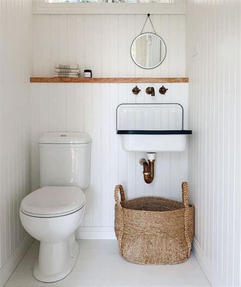 20+ White Wood Paneling Bathroom