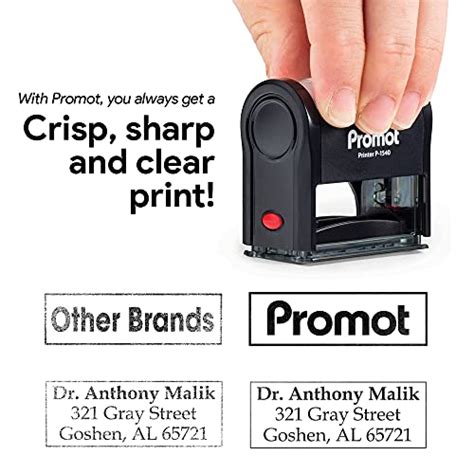 Promot Self Inking Custom Stamp Up To 3 Lines Of Personalized Text