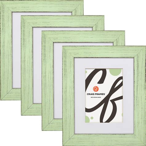 Craig Frames Jasper, 12x15 inch Country Mint Julep Picture Frame Matted