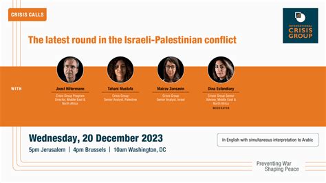 The Latest Round in the Israeli-Palestinian Conflict (Online Event, 20 ...