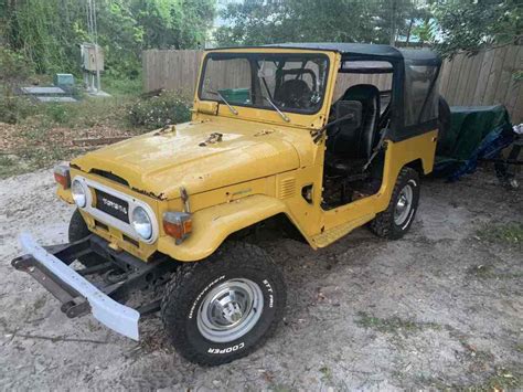 Toyota Fj Landcruiser Yellow Wd Manual Classic Toyota Fj