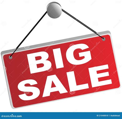 Big Sale Sign Stock Vector Illustration Of Percent Clearance 21040818