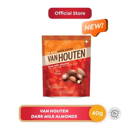 Jual Van Houten Dark Milk Almonds Dragees 40g Jakarta Timur Delfi