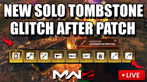 New Solo Tombstone Duplication Glitch After Patch Mw Zombies Season