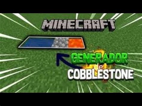 Generador De Piedra En Menos De Un Minuto Minecraft YouTube