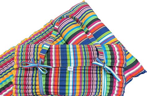 Multi Colour Stripe Roll Up Beach Mattress With Pillow The Stripes