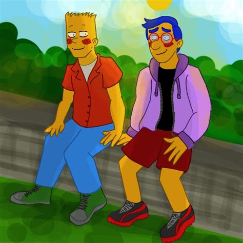 Bart X Milhouse By Heavyrain1 On Deviantart