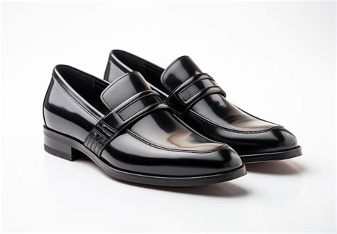 Premium AI Image | Photo luxury black formal shoes on white isolated