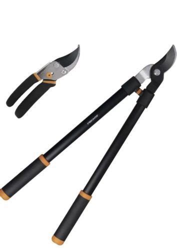 Fiskars 376101 1002 2pc Lopper Pruner Set For Sale Online Ebay Fiskars Pruners Hardened Steel