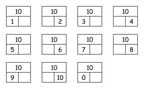 Part Part Whole Number Bonds To 10 Teaching Resources