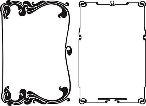 Art Nouveau Border Vector at Vectorified.com | Collection of Art ...