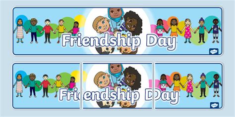 Friendship Day Display Banner Professor Feito Twinkl