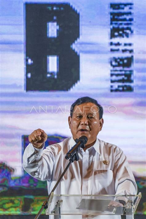 Prabowo buka Rakernas PSBI 2023 | ANTARA Foto