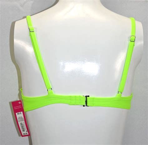 Xhilaration Neon Green Bikini Top Nwt Size S Underwire Band Rn