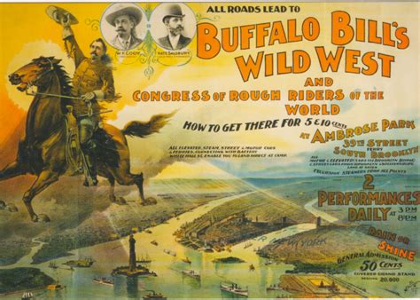 Buffalo Bills Wild West Show Thrills 1894 Brooklyn Ephemeral New York