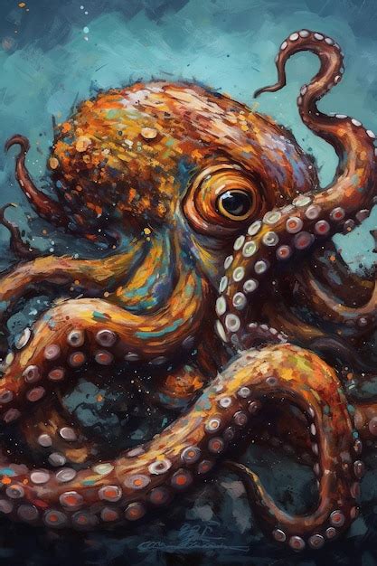 Premium AI Image | scary giant octopus with dark eyes sea giant ocean ...