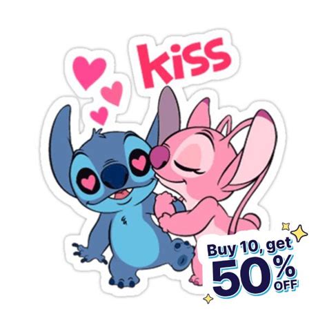 Kisses Stitch And Angel Sticker By Reality Fan Lilo And Stitch