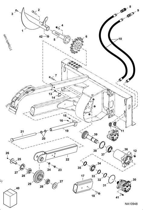 trencher lt digging group single step frame sn