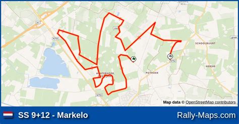 SS 9 12 Markelo Stage Map Uren Van Hellendoorn 1982 Rally Maps