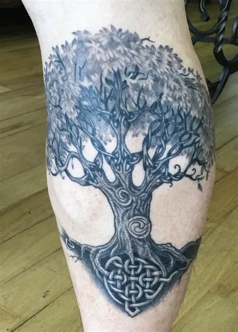 Black and grey Celtic Tree of Life by Edward Lott: TattooNOW