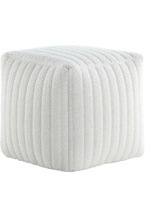 Get Set Style Stuffed Pouf Ottoman,Boucle Ottoman Pouf for Living Room ...