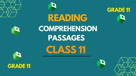 Class 11 Reading Comprehension Unseen Passage Exercise 2024