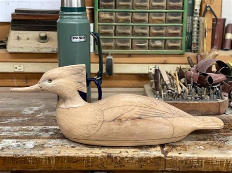 Mark Daisey Red Breasted Merganser Decoy Decoy Carving Bird Carving